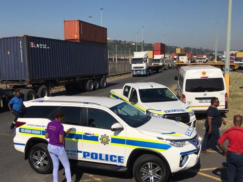 Truck drivers bring Durban port operations to standstill