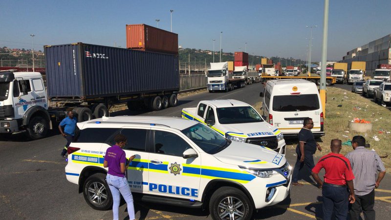 Truck drivers bring Durban port operations to standstill