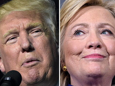 Donald Trump, Hillary Clinton
