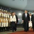 US President Donald Trump arrives in China May 2026