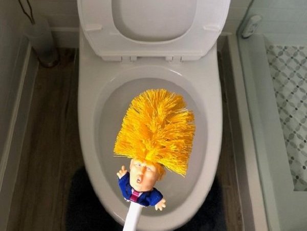 trump toilet brush