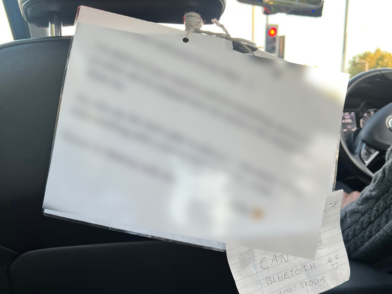 Deaf Uber driver heartwarming note