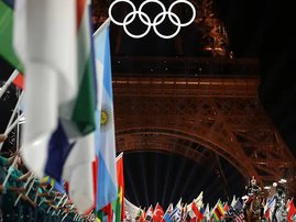 Olympics 2024 Opening Ceremony Paris 2024 with Flags