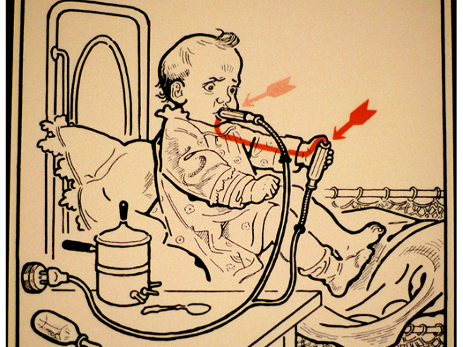 vaping baby 1930s
