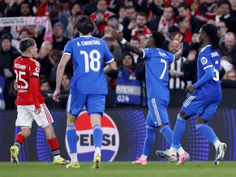 Vinicius Junior racially abused during Real Madrid's 1-0 win away to Benfica
