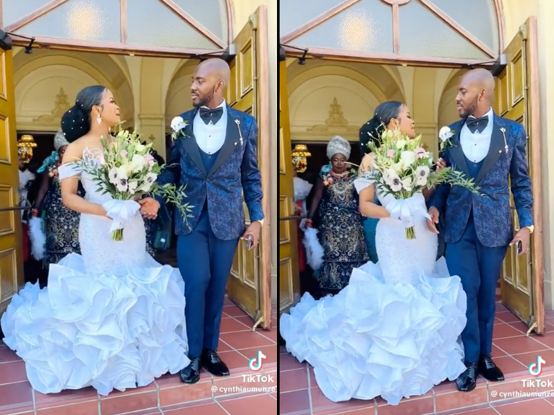 WATCH: Groom on his phone walking down the aisle with bride