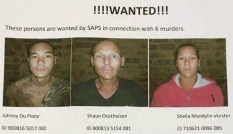 Polisie kennisgewing vir die drie verdagtes (FOTO: Facebook.com/Lowvelder)