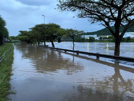 flooded road durban