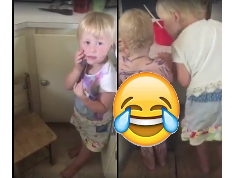 She turned her baby sister into a zebra