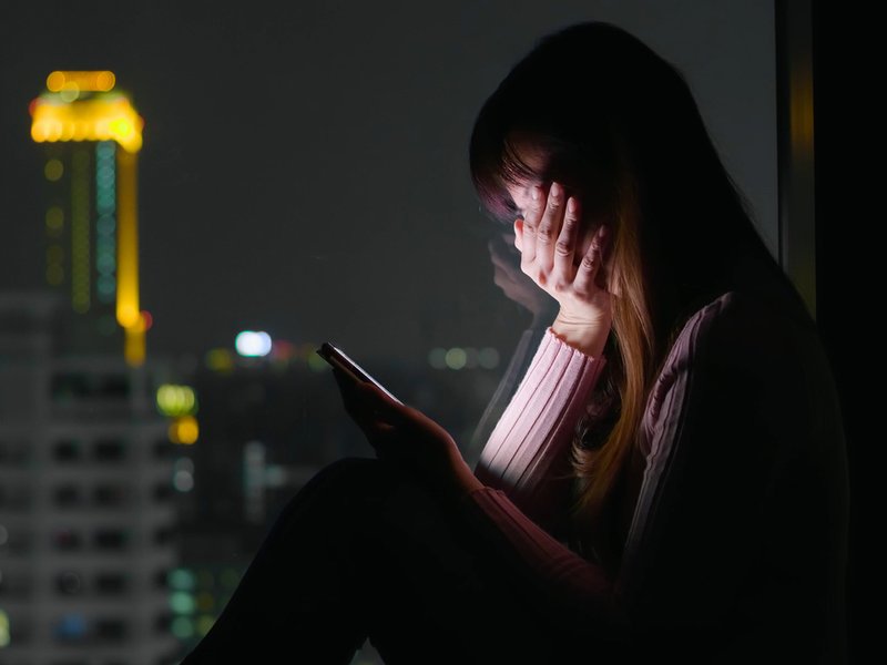 Young woman on cellphone