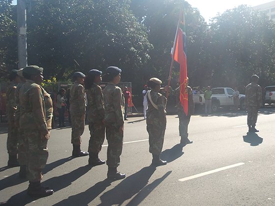 Women in uniform parade - Durban