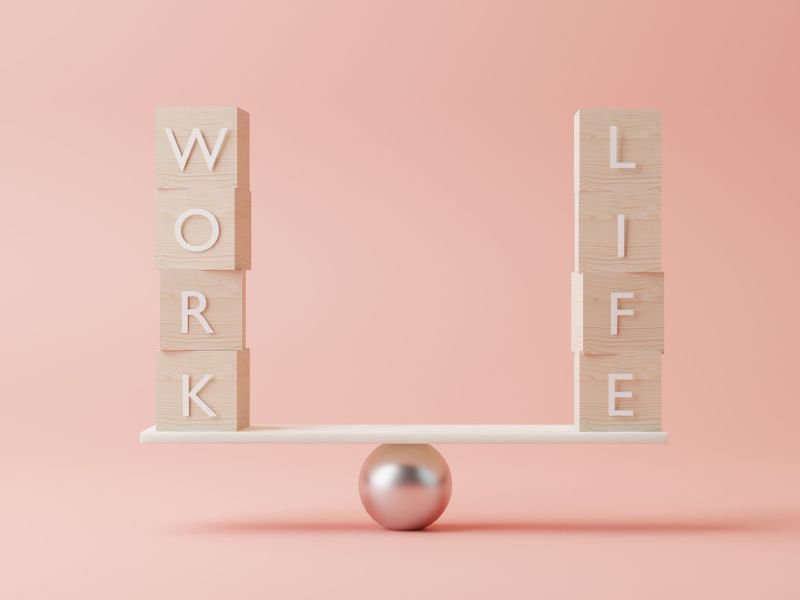 Work life balance stock image