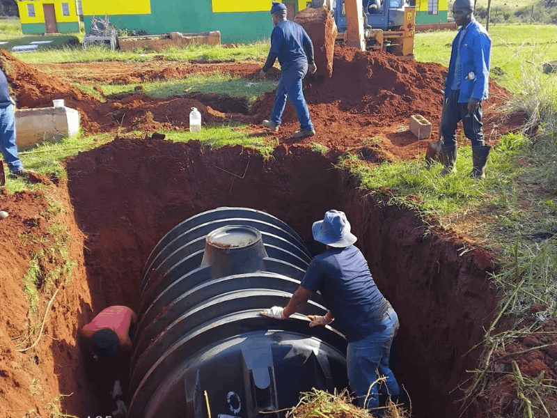 Pit toilets Big Favour