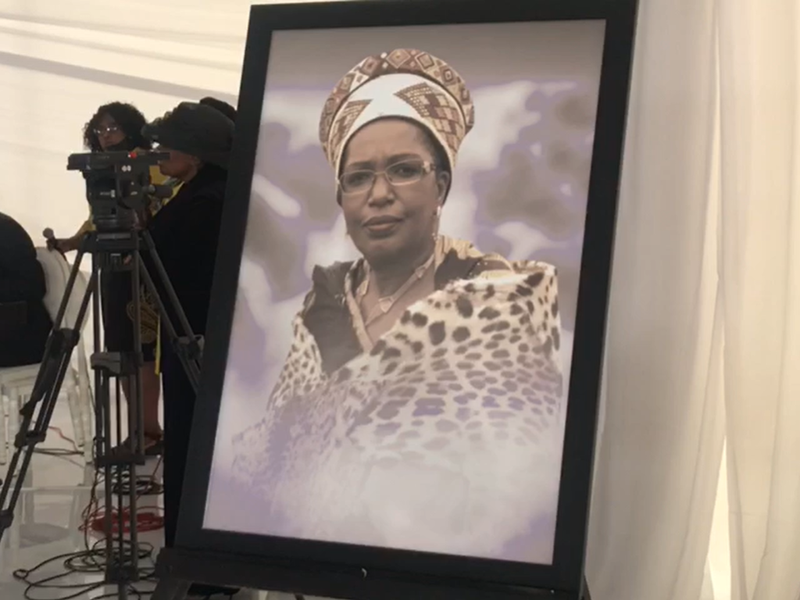 Zulu Queen Mantfombi Dlamini-Zulu memorial